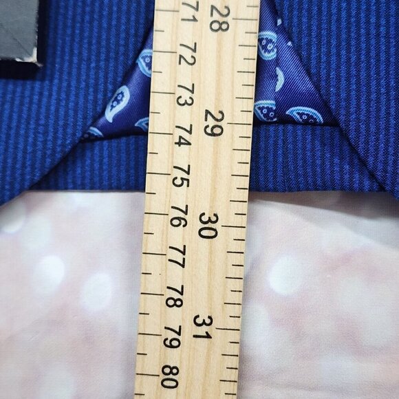 Savile Row Brixton Navy Blue Two Button Peak Lapel Jacket, Men's 40L NWT - Picture 14 of 16